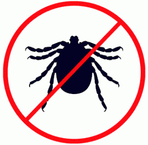 tick with slash through it